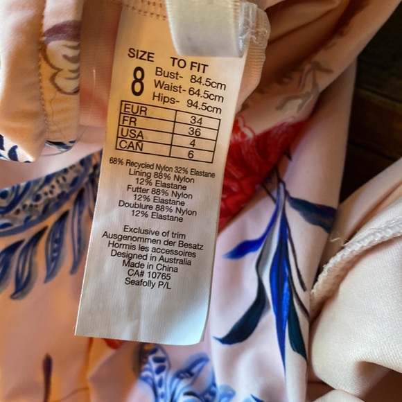 NWOT Anthropologie Seafolly Garden one piece swimsuit - Picture 14 of 15